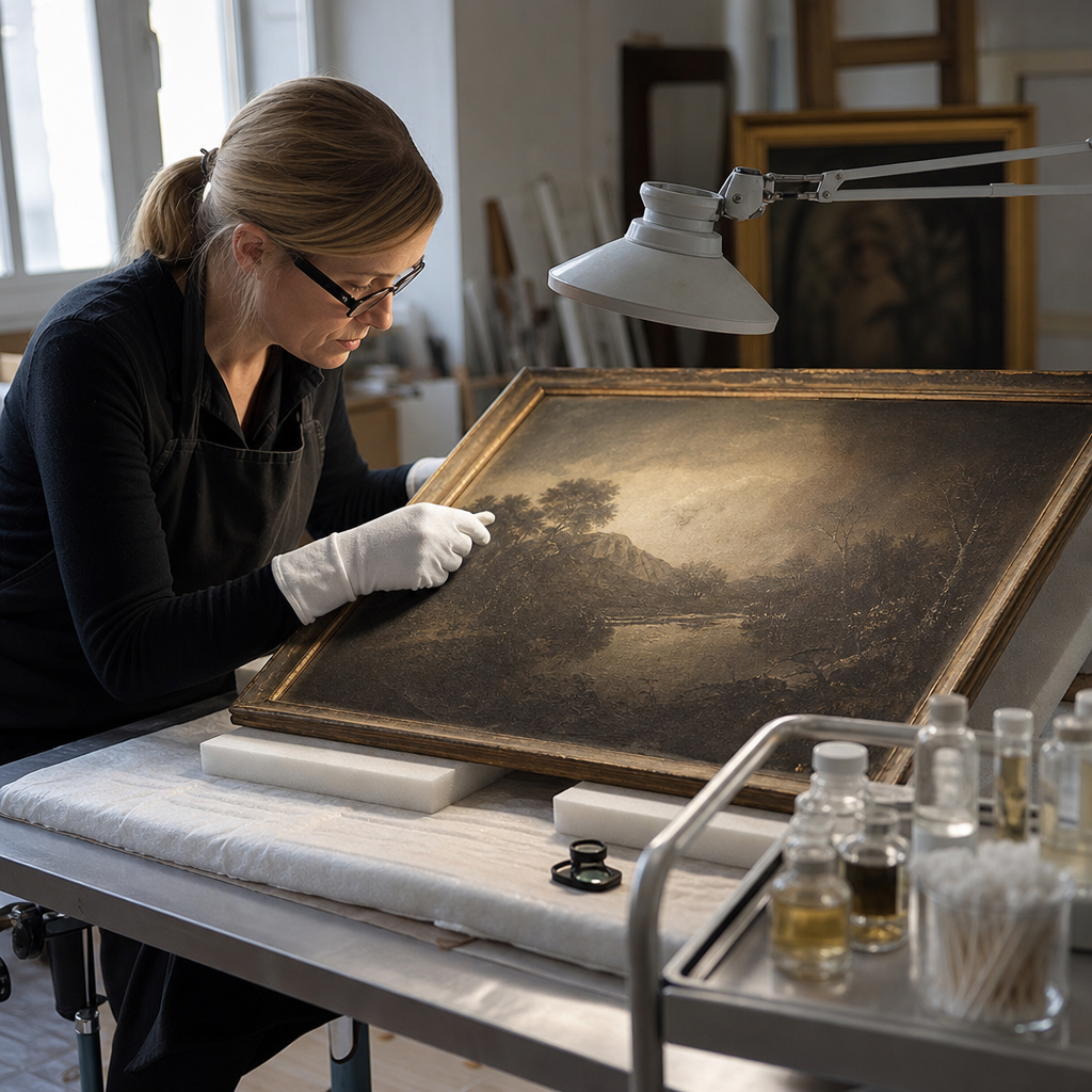Art restoration - before and after